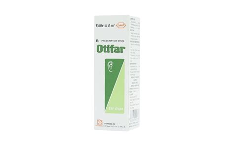 Thuốc nhỏ tai Otifar Pharmedic điều trị nhiễm khuẩn (8ml)